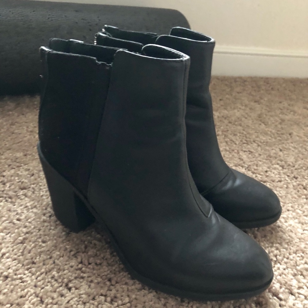 Black ankle boots